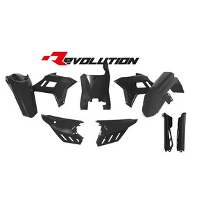 RTech Honda CRF250R 22-23 CRF450R 21-23 Revolution Black Plastics Kit