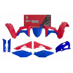 RTech Honda CRF450R 19-20 CRF250R 19-21 Red/Blue Plastics Kit
