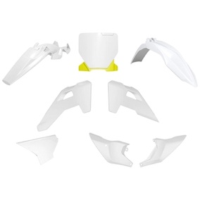 RTech Husqvarna TC85 25-26 OEM White / Yellow Plastics Kit