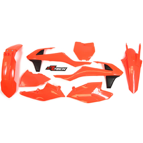 RTech  KTM SX/SXF/XC/XCF 16-18 Neon Orange Plastics Kit