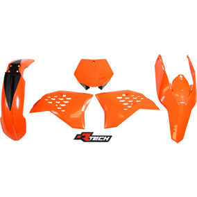 RTech KTM 125-450 SX/SX-F 07-10 125-530 EXC/EXCF 08-11 Orange Plastics Kit