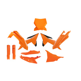 RTech KTM SX SXF XC XCF 2025 Orange / Black (7 piece) Plastics Kit