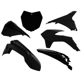 RTech KTM SX/SXF 13-15 Black Plastics Kit 