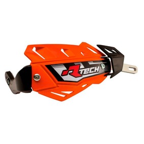 Racetech FLX Handguards with Aluminium Bar Orange