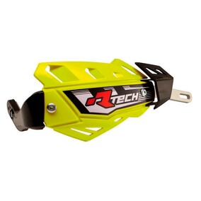 Racetech FLX Handguards with Aluminium Bar Fluro Yellow