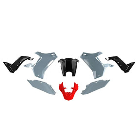 RTech Yamaha XT700Z 19-25 Light Grey / Black / Red Plastics Kit