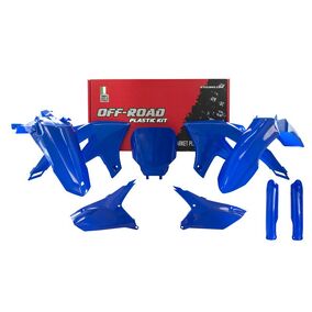 RTech Yamaha YZ250F 24-25 YZ450F 23-25 Blue Plastics Kit w Fork Protectors