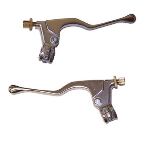 Whites Honda XR200R 81-03 Polished Brake And Clutch Levers With Perch