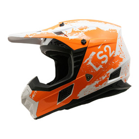 LS2 MX706 COZ Hyde Helmet - Orange / White 