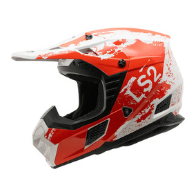 LS2 MX706 COZ Hyde Helmet - Red / White 