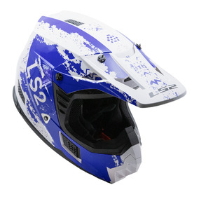 LS2 MX706J COZ Hyde Junior Helmet - Blue / White 