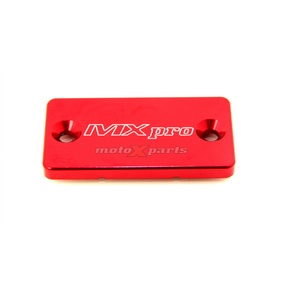 MX Pro Kawasaki Suzuki Yamaha Red Front Brake Reservoir Cover 