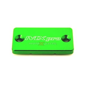 MX Pro Kawasaki Suzuki Yamaha Green Front Brake Reservoir Cover