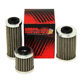 Kawasaki KXF Suzuki RMZ 250/450 RMX450 Stainless Steel Oil Filter - Moto-Flow