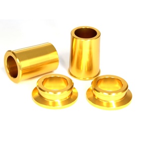 Suzuki RM125/250 Front Wheel Bearing Spacers Gold - MX Pro