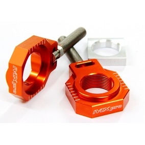 MX Pro KTM SX / SXF / EXC / EXCF Orange Axle Blocks