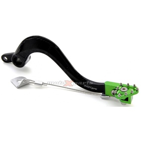 MX Pro Kawasaki KX250 05-08 Black/Green Rear Brake Pedal