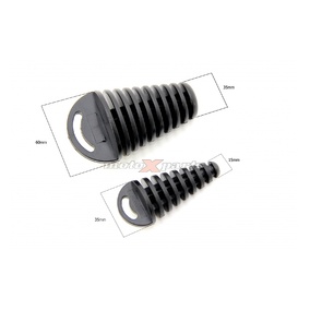 MX Pro Exhaust Muffler Plug - Small Black 15mm-35mm