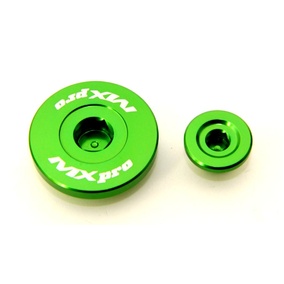 MX Pro Kawasaki KX250F 11-19 KX450F 09-18 Green Engine Plug Kit