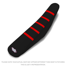 Motoseat Gas Gas MC65 21-23 Ribbed Traction Black / Red Seat Cover