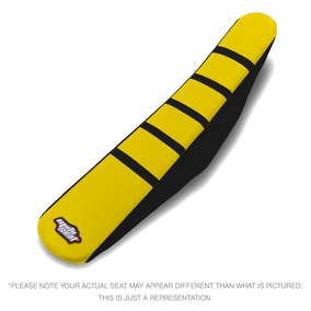 Motoseat Husqvarna FC / TC / FE / TE Ribbed Traction Yellow / Black Seat Cover