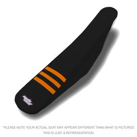 Motoseat KTM 65SX 24-25 3 Ribbed Traction Black / Orange Seat Cover