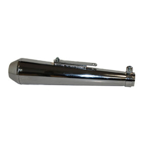 WHITES MUFFLER SHORTY MEGAPHONE REVERSE CONE CHROME