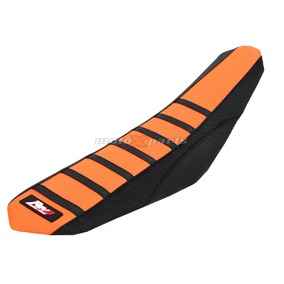 KTM 65SX 02-08 Orange/Black Gripper Seat Cover - Revo