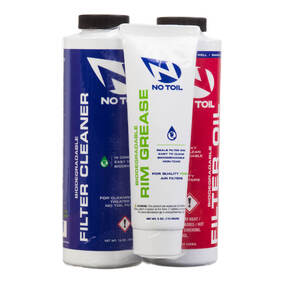 No Toil Filter Oil / Cleaner / Rim Grease 3 Pack