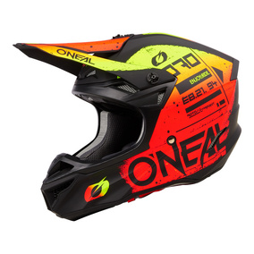 ONEAL 25 5SRS HELM SCARZ - BLK/RED/YEL (XL)