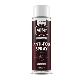 OXFORD MINT ANTI-FOG VISOR /GOGGLE SPRAY 250ml