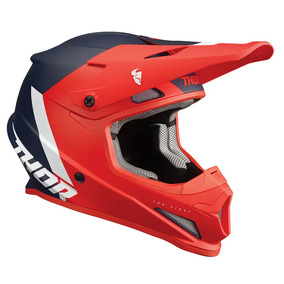 THOR MX Sector Chev Helmet Red/Navy S23