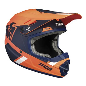 THOR MX Sector Split MIPS Helmet Youth Orange Navy