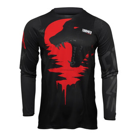THOR PULSE Jersey Adult Counting Sheep Black/Red