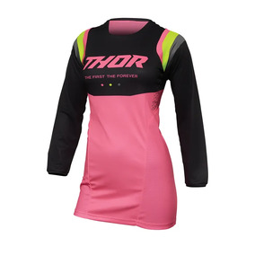 THOR MX S22 Pulse Jersey Women Charcoal/Pink