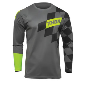 THOR MX Jersey Sector Youth Birdrock Grey/Acid