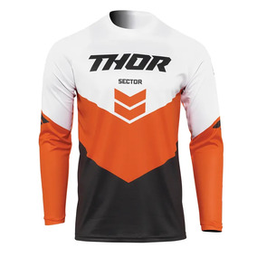THOR MX Jersey Sector Youth Chevron Charcoal/Orange