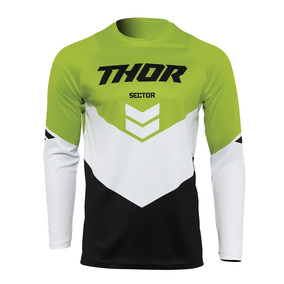 THOR MX Jersey Sector Youth Chevron Black/Green