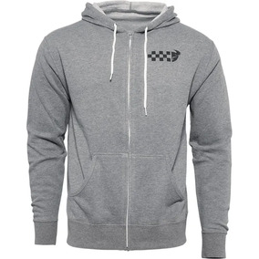 THOR MX Checkers Zip Hoody Grey