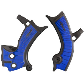 RTech Yamaha YZF / WRF 250-450F 18-24 Black/Blue Frame Guards