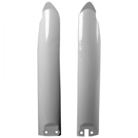 POLISPORT KAWASAKI KX125 KX250 KX500 94-04 FORK GUARDS - WHT