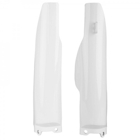 POLISPORT KAWASAKI KX125-250 04-08 KX250F 04-05 SUZUKI RMZ250 04-06 FORK GUARDS - WHT