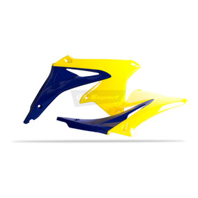 Suzuki RMZ450 08-17 Radiator Scoops Blue/Yellow