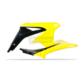 Suzuki RMZ450 08-17 Radiator Scoops Black/Yellow