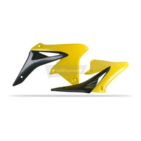Suzuki RMZ250 10-18 Radiator Scoops Black/Yellow