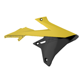 Suzuki RMZ250 19-25 RMZ450 18-25 Radiator Scoops Yellow/Black