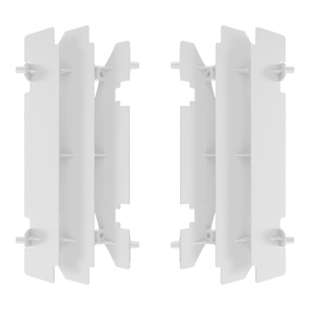 POLISPORT SUZUKI RM125 / RM250 / DRZ400 RADIATOR LOUVERS - WHT