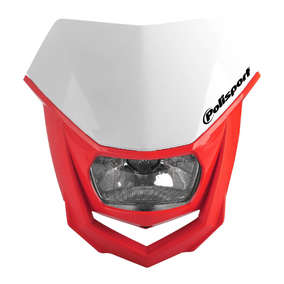 POLISPORT HONDA KTM YAMAHA KAWASAKI SUZUKI HALO HEADLIGHT WHT/RED