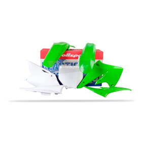 Polisport Kawasaki KX250F 04-05 Green/White Plastics Kit