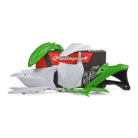Polisport Kawasaki KX85 14-21 Green / White Plastics Kit